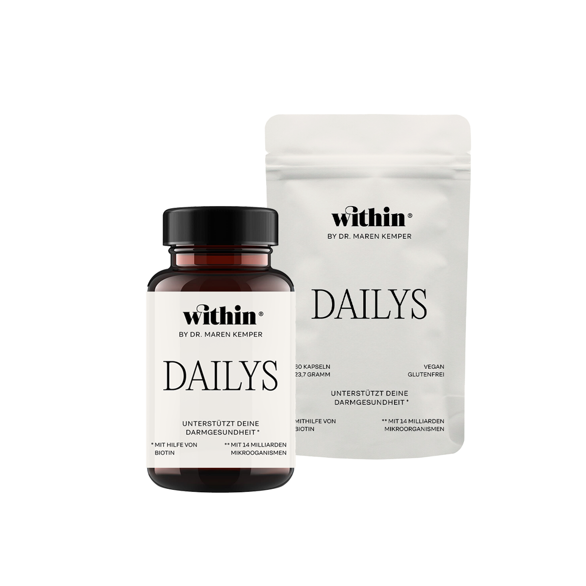 Dailys Probiotikum 3-Monatsvorrat von within® – Vorratspackung für Darmflora und Immunsystem, vegan & verträglich