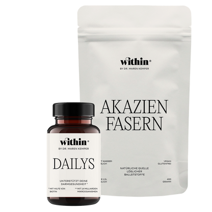 Dailys Probiotikum und Akazienfasern Bundle von within® – Pro- und Präbiotikum für eine starke Darmflora